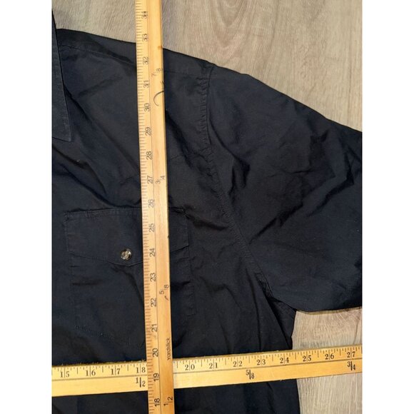 Gibson Mens Black Short Sleeve Button-Up Shirt 3XL - Picture 7 of 7